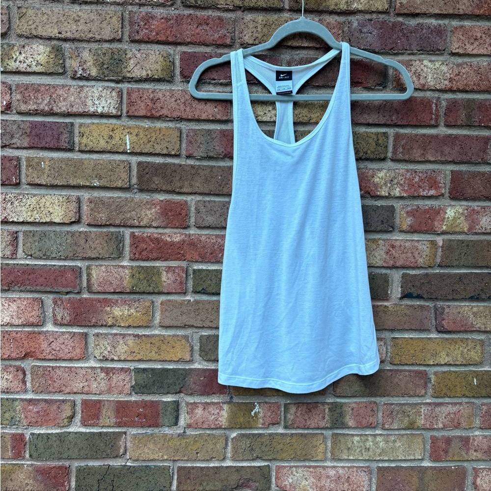 Nike Women's White Racerback Tank Top